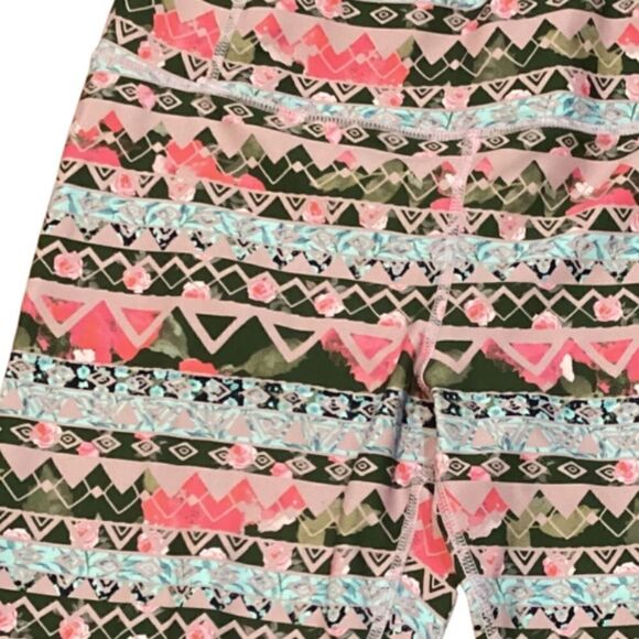Pure Barre Geometric Full Length Athletic Leggings Multicolor Small - Picture 7 of 11